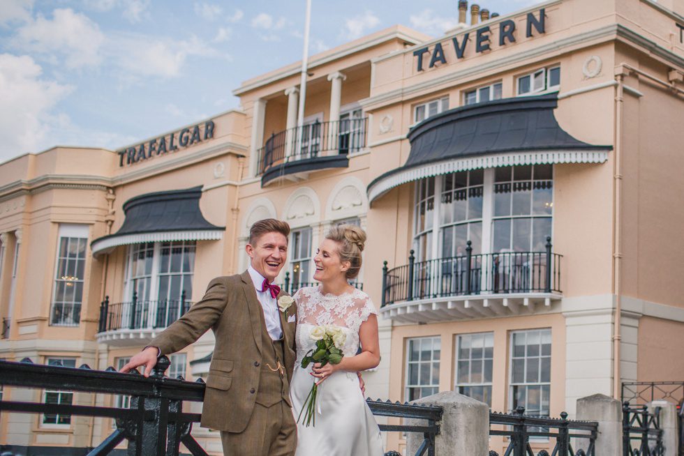Alana's and Charlie's wedding at Our Lady Star of the seas and Trafalgar Tavern Greenwich