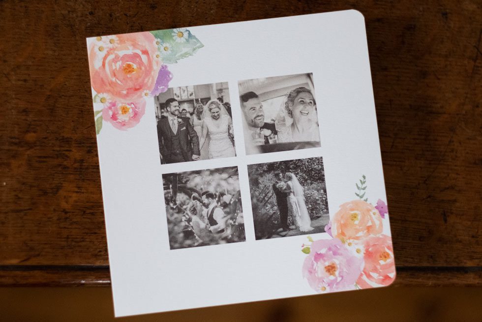 Thank you card for Surrey wedding