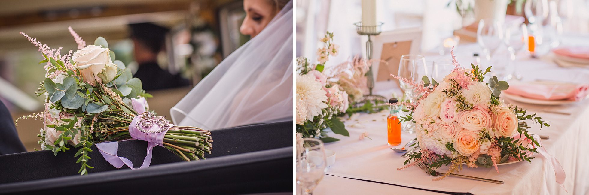 Holly's and Glenn's wedding ceremony at All Hallows Church Tillington and wedding reception at Grittenham Barn.