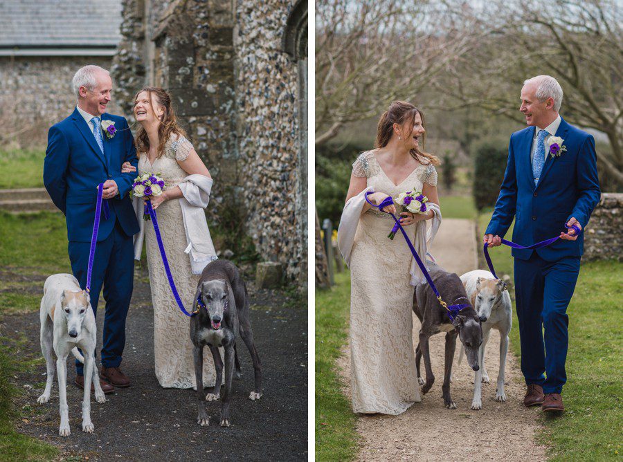 Andrew and Diana's wedding at St Mary's Church, Sompting