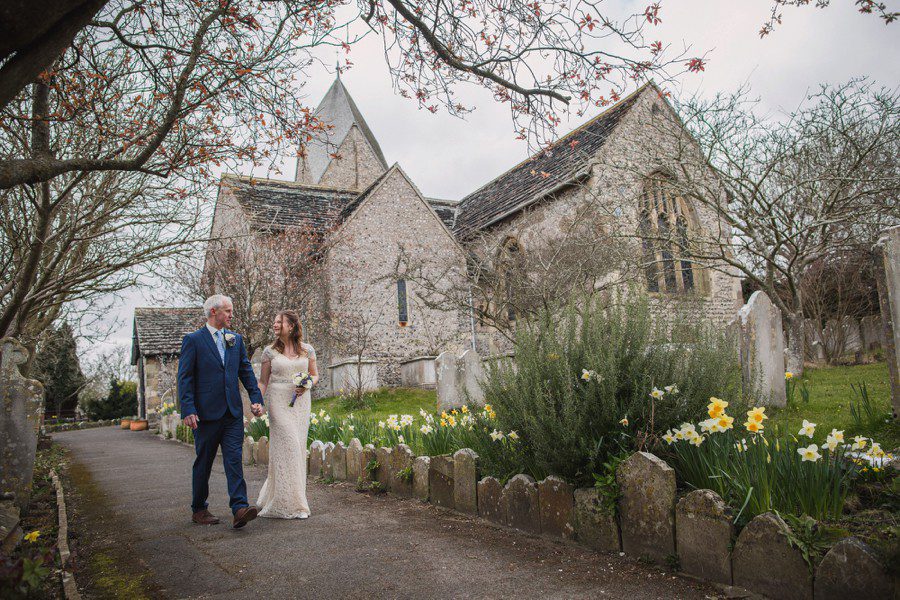 Andrew and Diana's wedding at St Mary's Church, Sompting