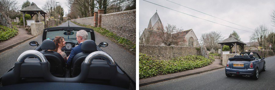 Andrew and Diana's wedding at St Mary's Church, Sompting