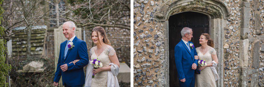 Andrew and Diana's wedding at St Mary's Church, Sompting