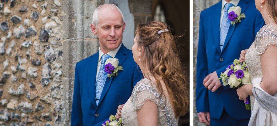 Andrew and Diana's wedding at St Mary's Church, Sompting