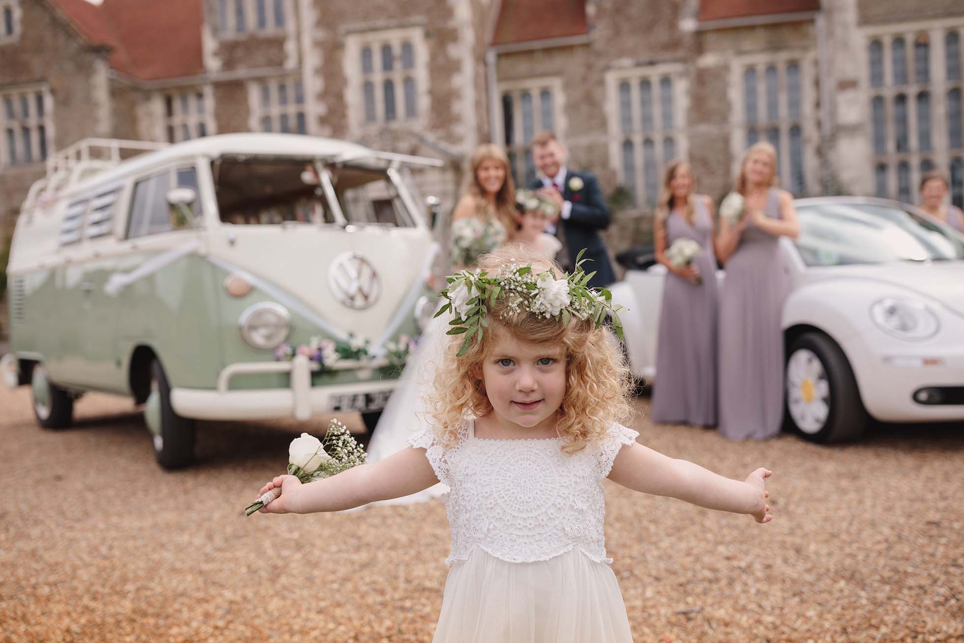 Alice and Phil's wedding at St Nicolas Church, Cranleigh and Loseley Park
