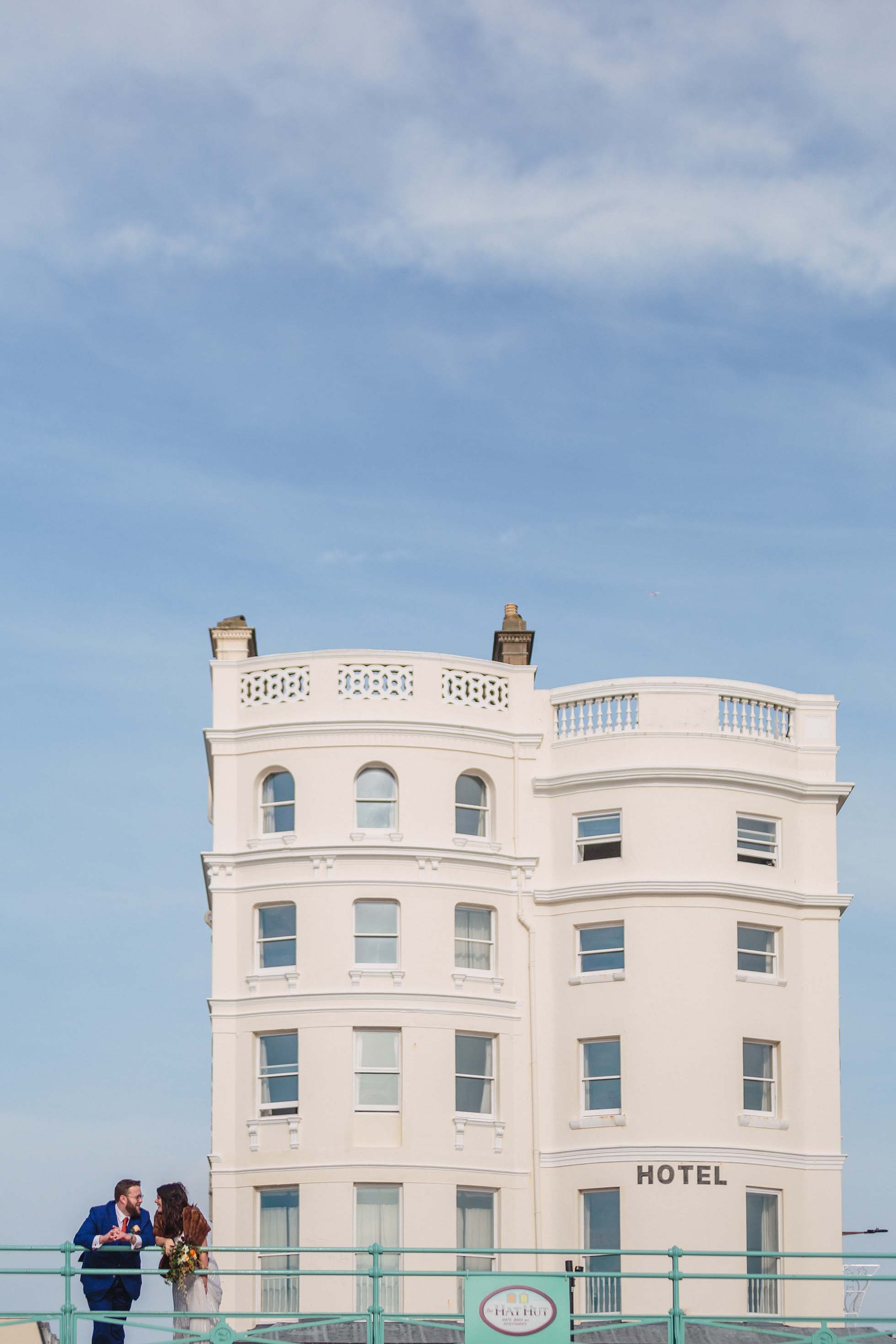 Mel and Lawrence's wedding at Drakes Hotel in Brighton