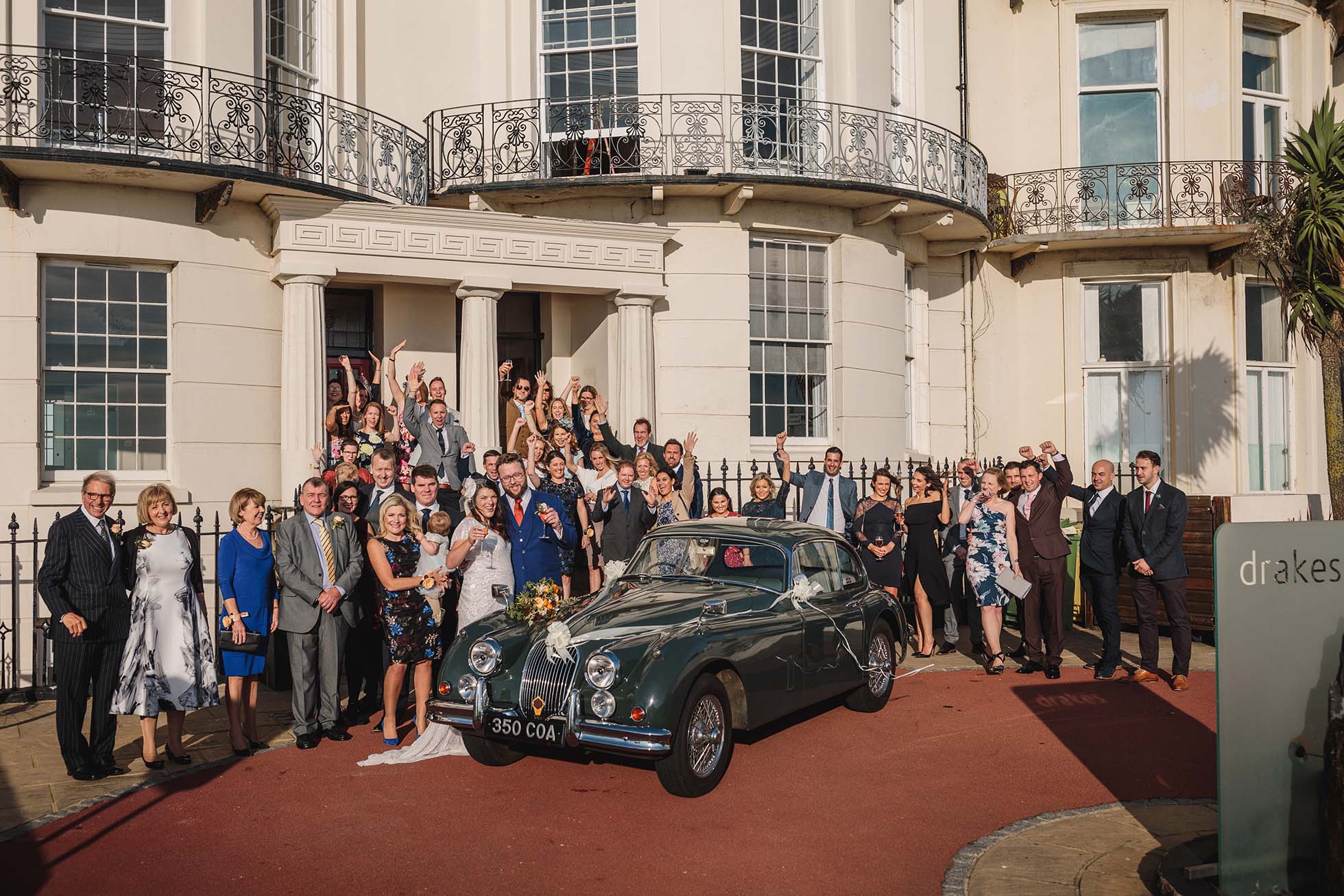 Mel and Lawrence's wedding at Drakes Hotel in Brighton