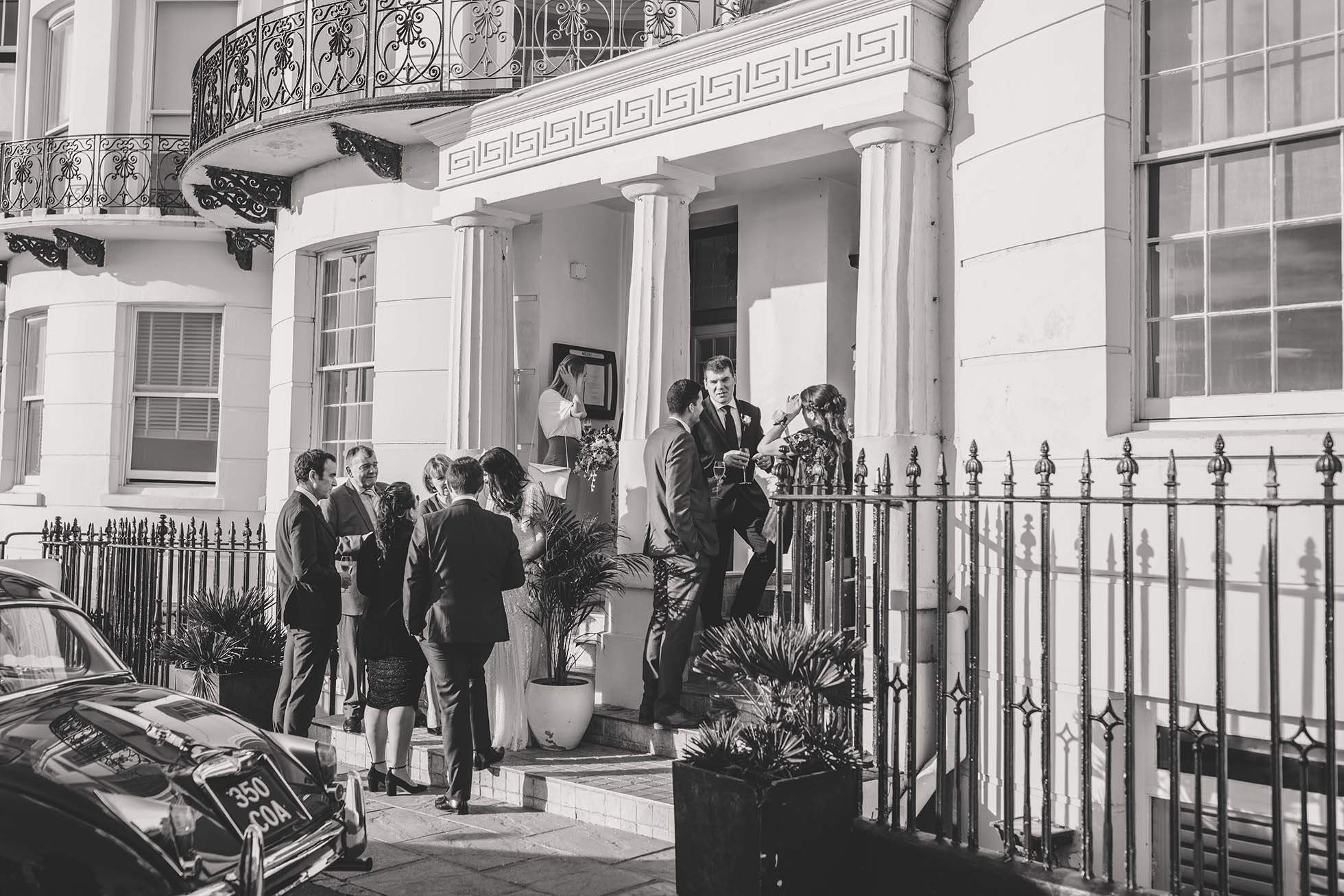 Mel and Lawrence's wedding at Drakes Hotel in Brighton