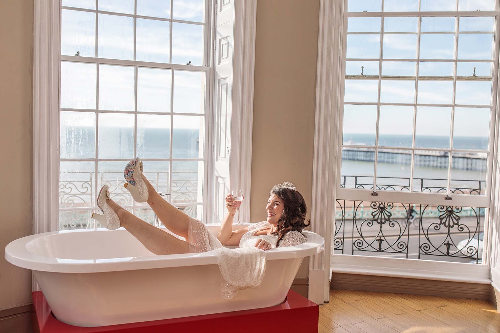 Mel and Lawrence's wedding at Drakes Hotel in Brighton