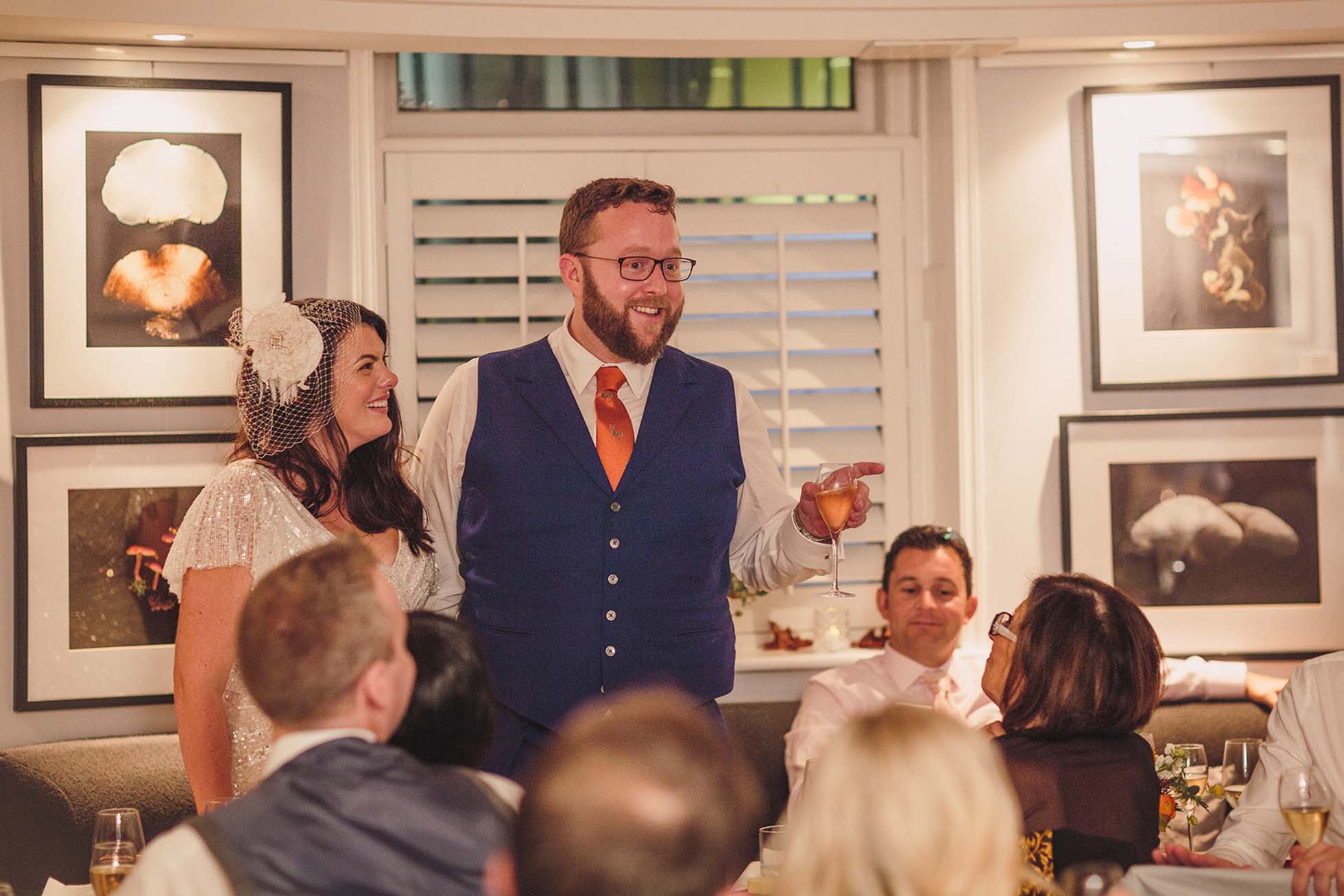 Mel and Lawrence's wedding at Drakes Hotel in Brighton