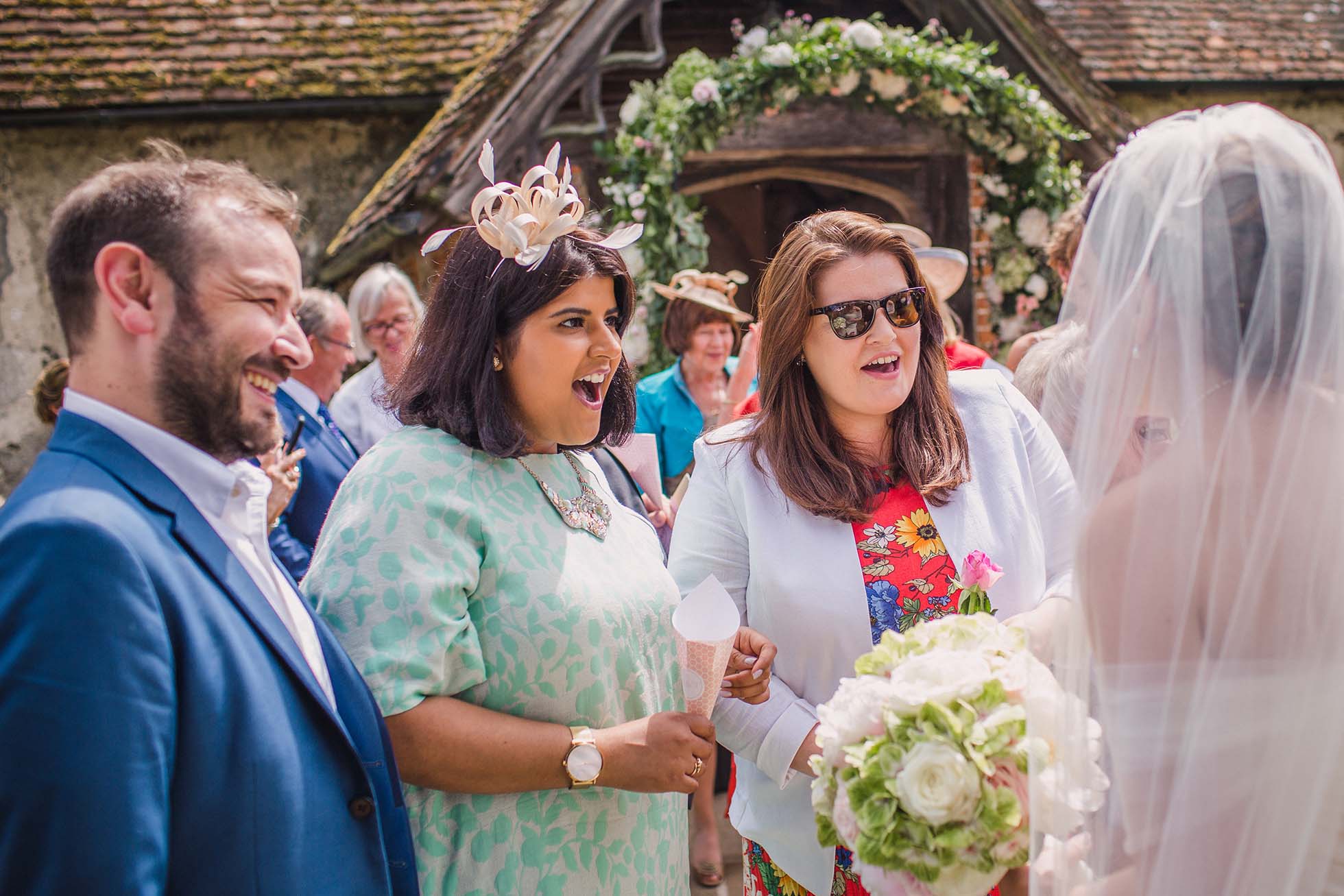 Tessa and Aaron's wedding at St Nicholas; Church, Pyrford and Ham Polo Club