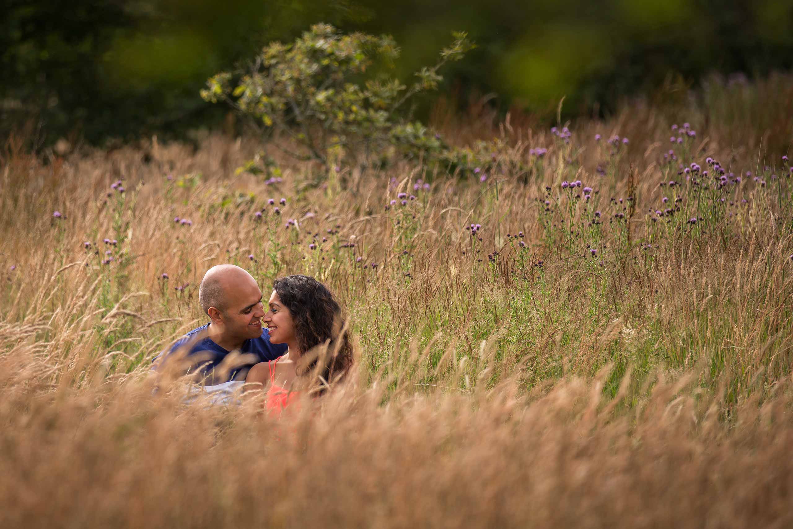 Engagement shoot at Mid Sussex Gold Course