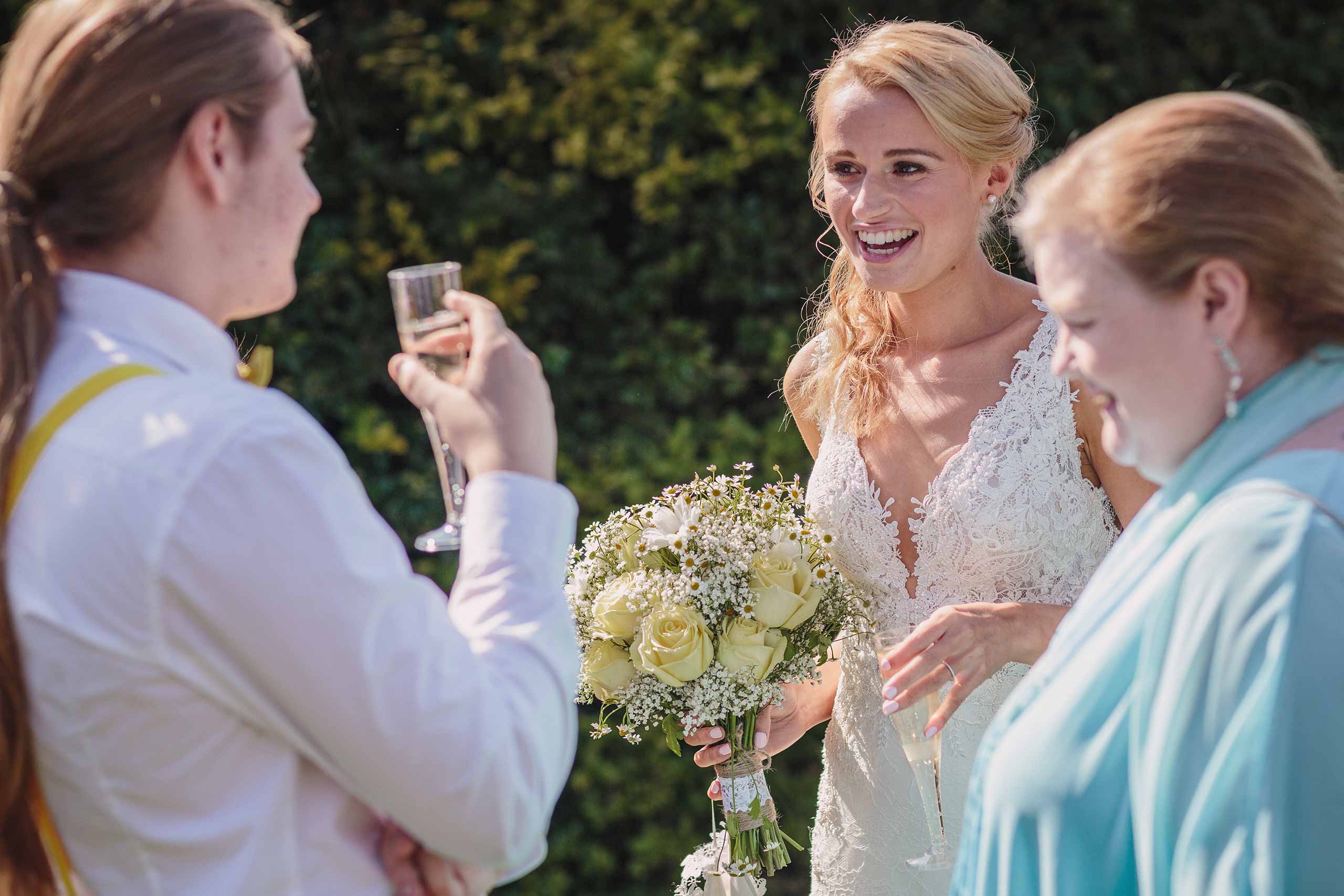 Sussex Chantry wedding drinks reception 