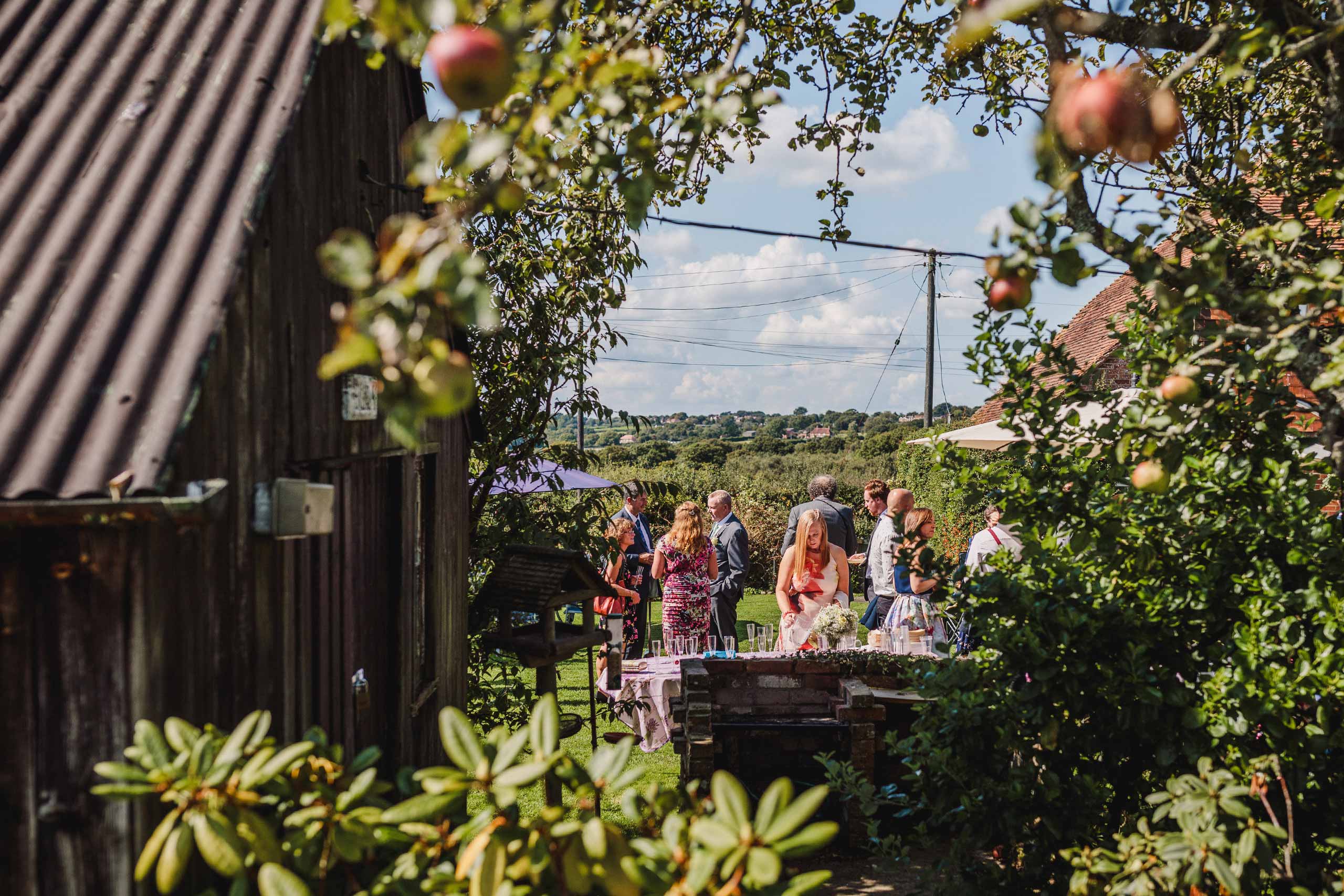 Sussex Chantry wedding drinks reception 
