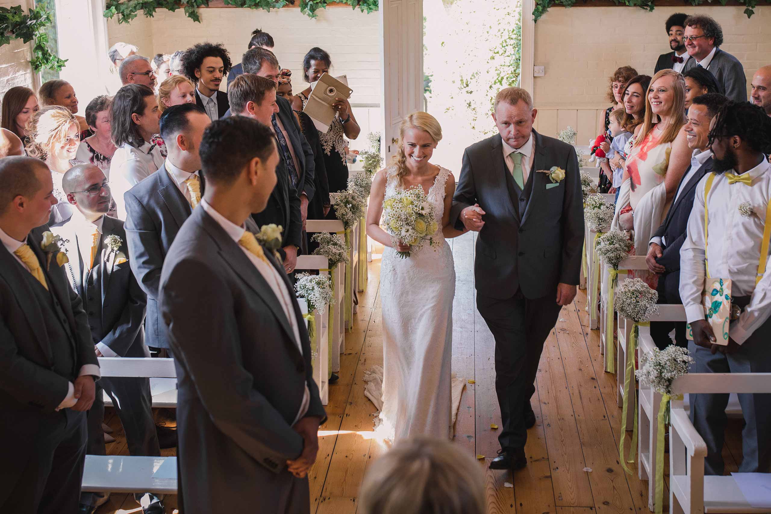 Sussex Chantry wedding ceremony