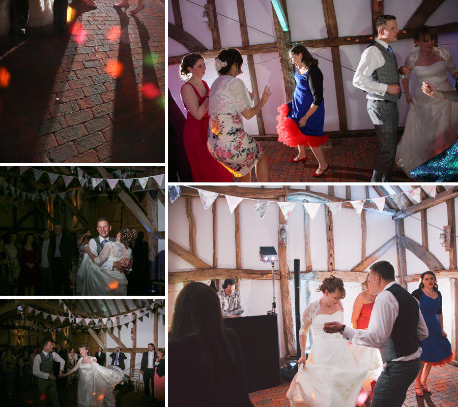 Wedding DJ Brian Mole in action at Old Green Barns