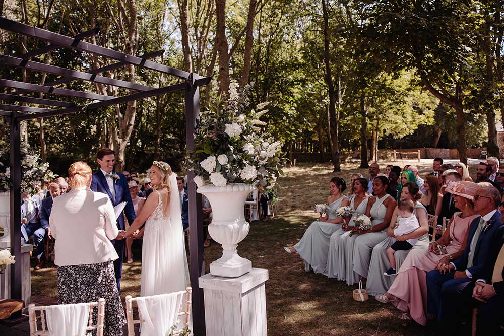outdoor ceremony Cissbury Barns
